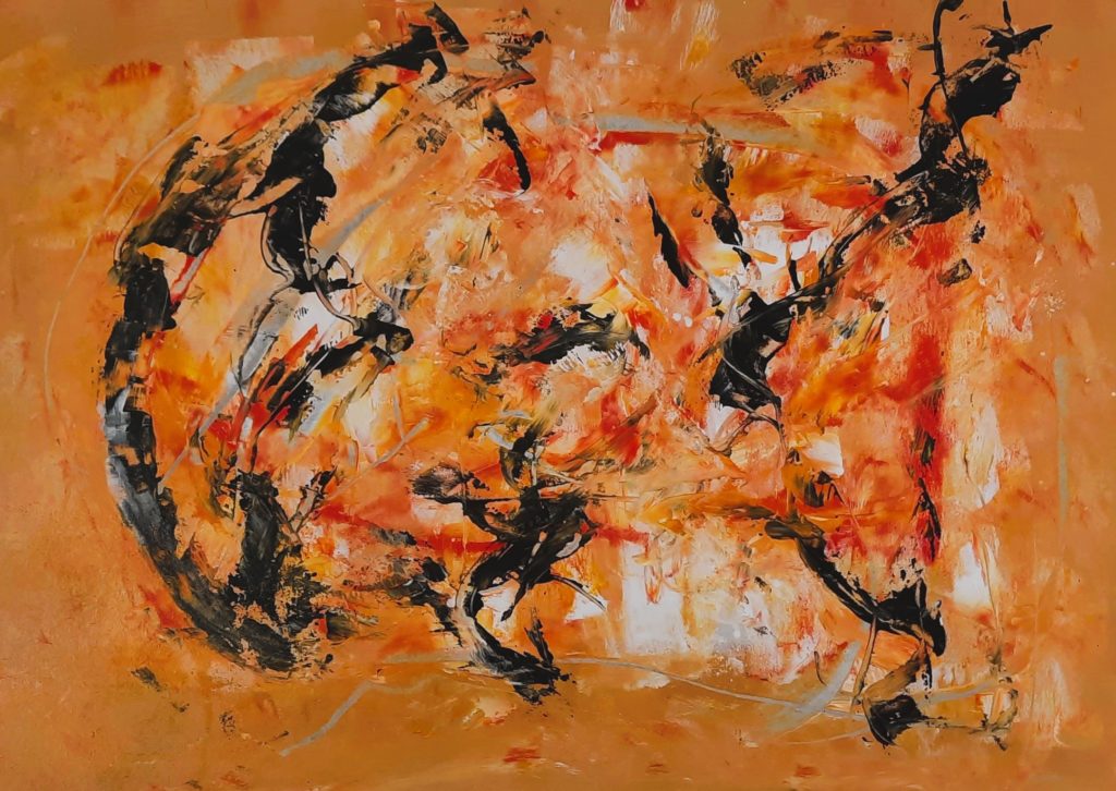 Andrew Ems Watson, Art, colourworks, Innervision in orange